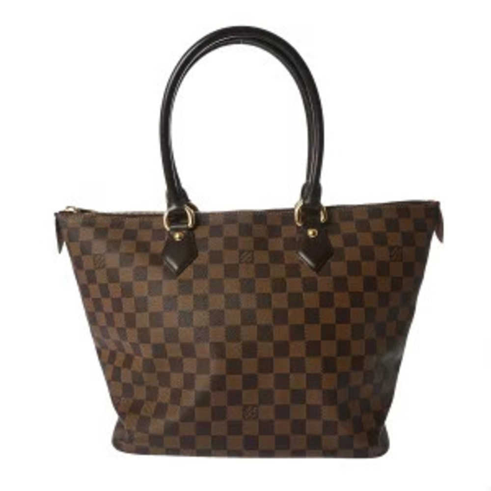 Louis Vuitton Damier Saleya Ebene Brown Canvas Tote Bag